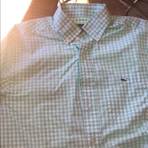 Sea foam green TUCKER SHIRT FROM VINEYARD VINES